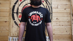 LumberJaxe Brand Icon Shirt (Black with Black Background) - Ottawa